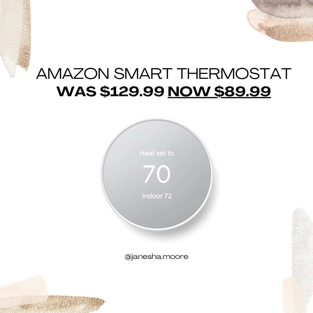 Amazon Smart Thermostat | WAS $129.99 NOW $89.99
 

 #LTKHome #LTKSaleAlert