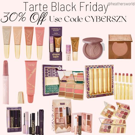 Tarte 30% Off use Code CYBERSZN 
Beauty gifts for her 

#blackfriday #tarte #giftguide #giftsforher #beauty #makeup 

#LTKCyberWeek #LTKGiftGuide #LTKbeauty