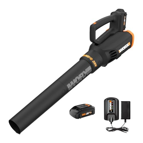 WORX Cordless Leaf Blower, Electric Blower with Turbine Fan, Blowers for Lawn Care with 2 Speed Control, Battery & Charger Included, WG547 | Amazon (US)