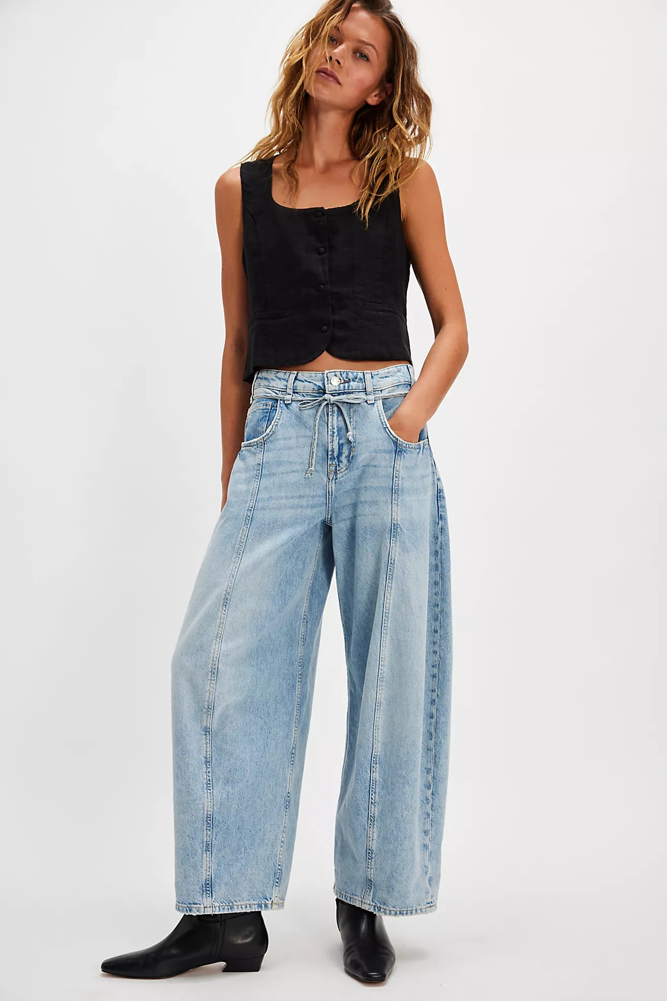 We The Free Ellipse Barrel Jeans | Free People (Global - UK&FR Excluded)