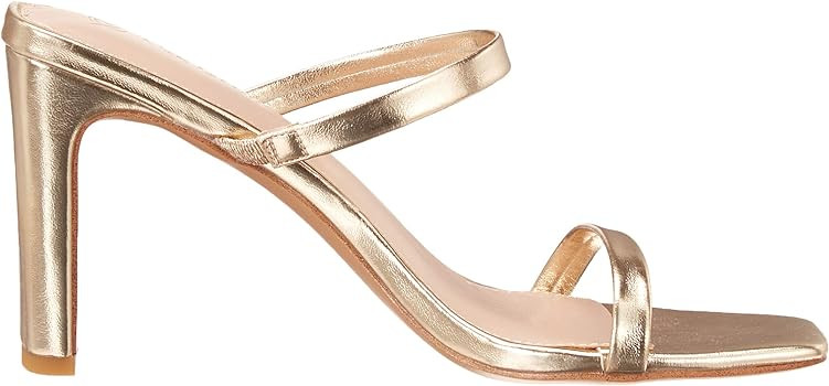 The Drop Women's Avery Square Toe Two Strap High Heeled Sandal | Amazon (US)