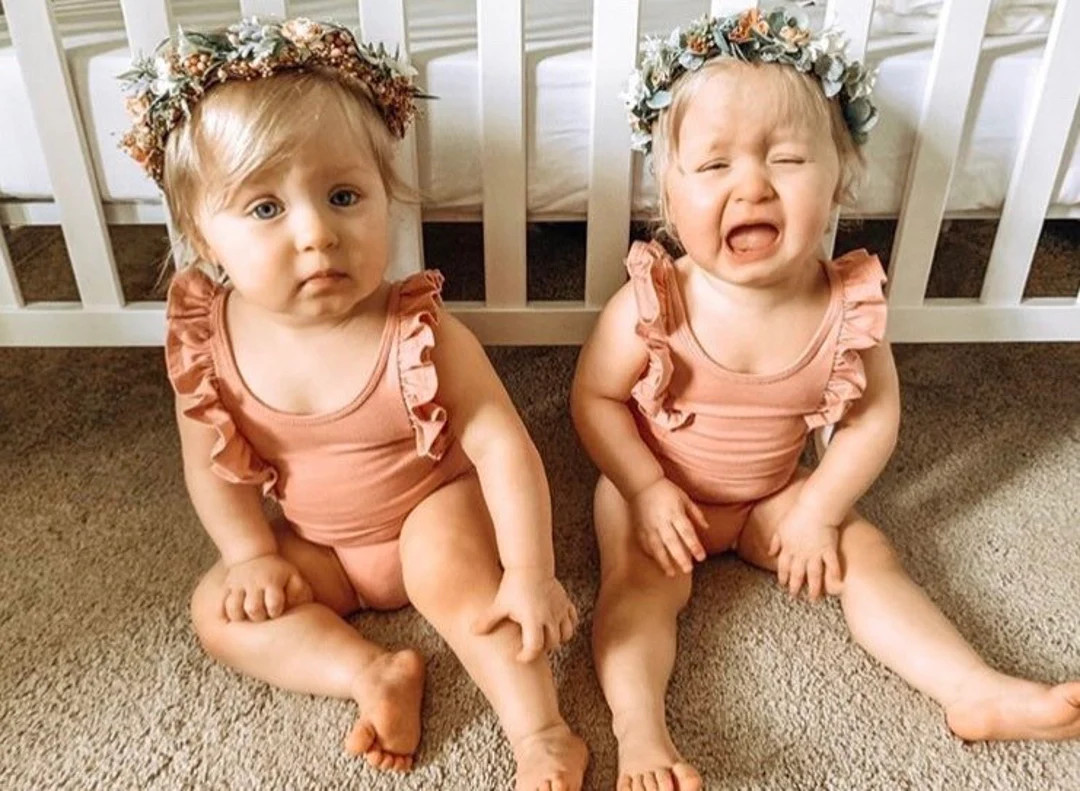 Blush Flower Crown - Blush Peach Rose Baby Crown - Photo Prop - Floral Halo - Floral Crown - Infa... | Etsy (US)