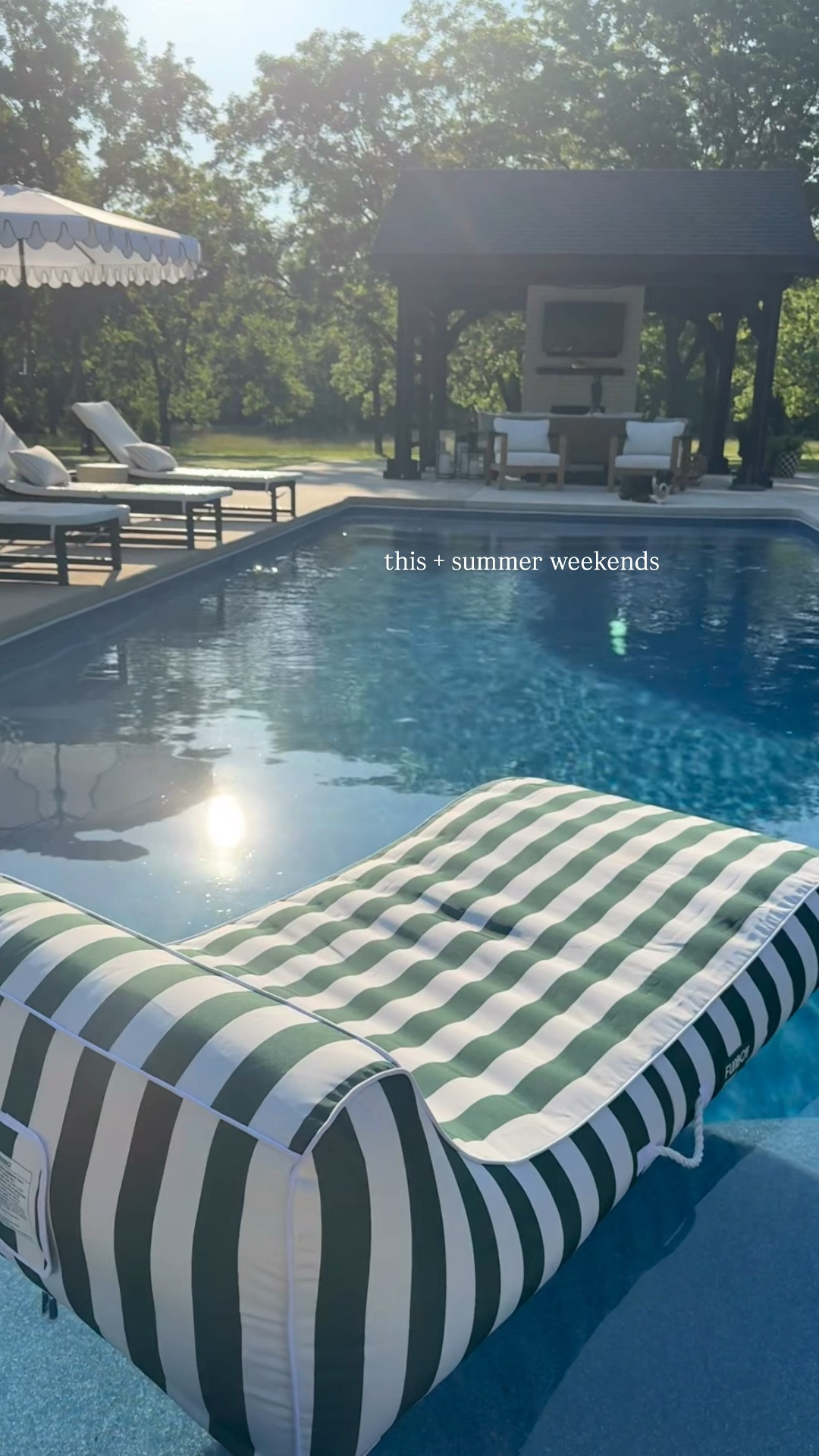Everyone needs a FUNBOY. Just saying 🫶🏼
Sharing some of my outdoor living favorites including the fabric sunbed lounger which is the most luxe and comfortable pool float ever! 👙🩱

#LTKSwim #LTKHome #LTKSeasonal