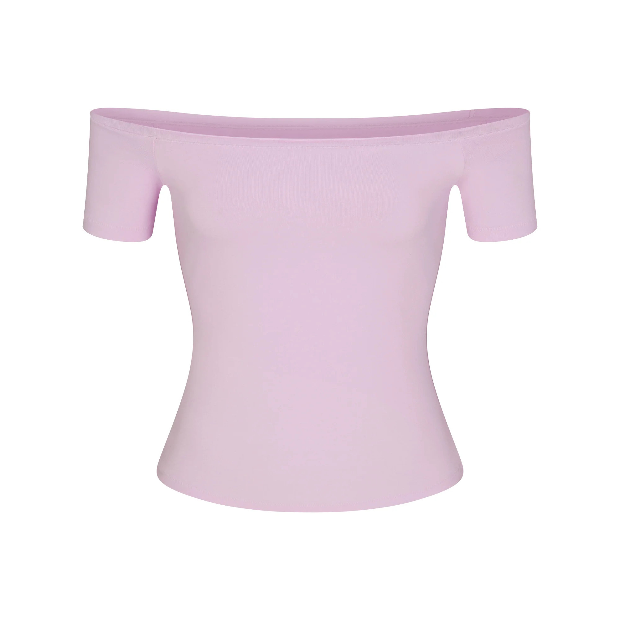 COTTON JERSEY OFF THE SHOULDER TOP | SUGAR PLUM | SKIMS | SKIMS (US)