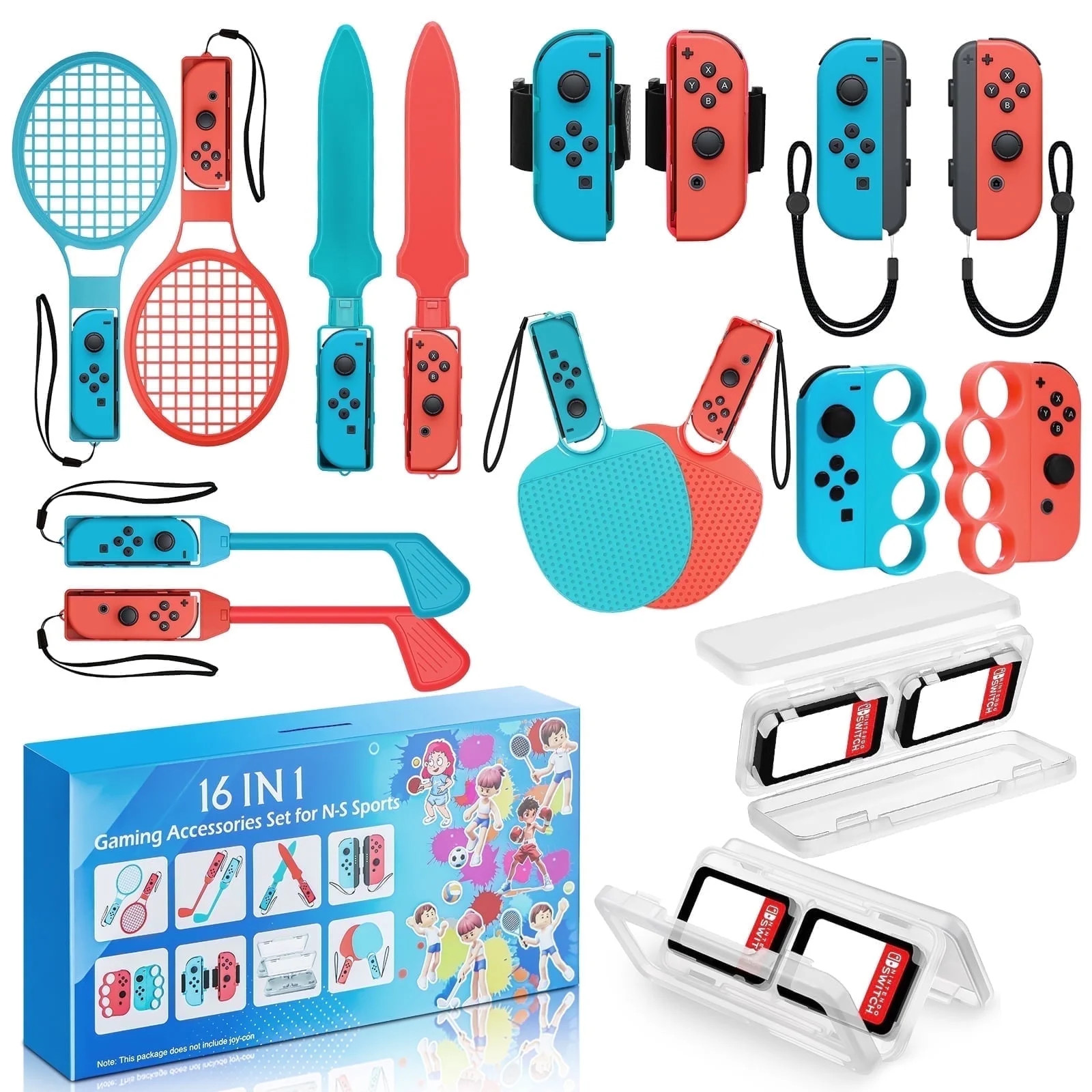 BRHE Nintendo Switch Sports Accessories 16 in 1 Nintendo Sports Accessories Bundle for Switch Spo... | Walmart (US)