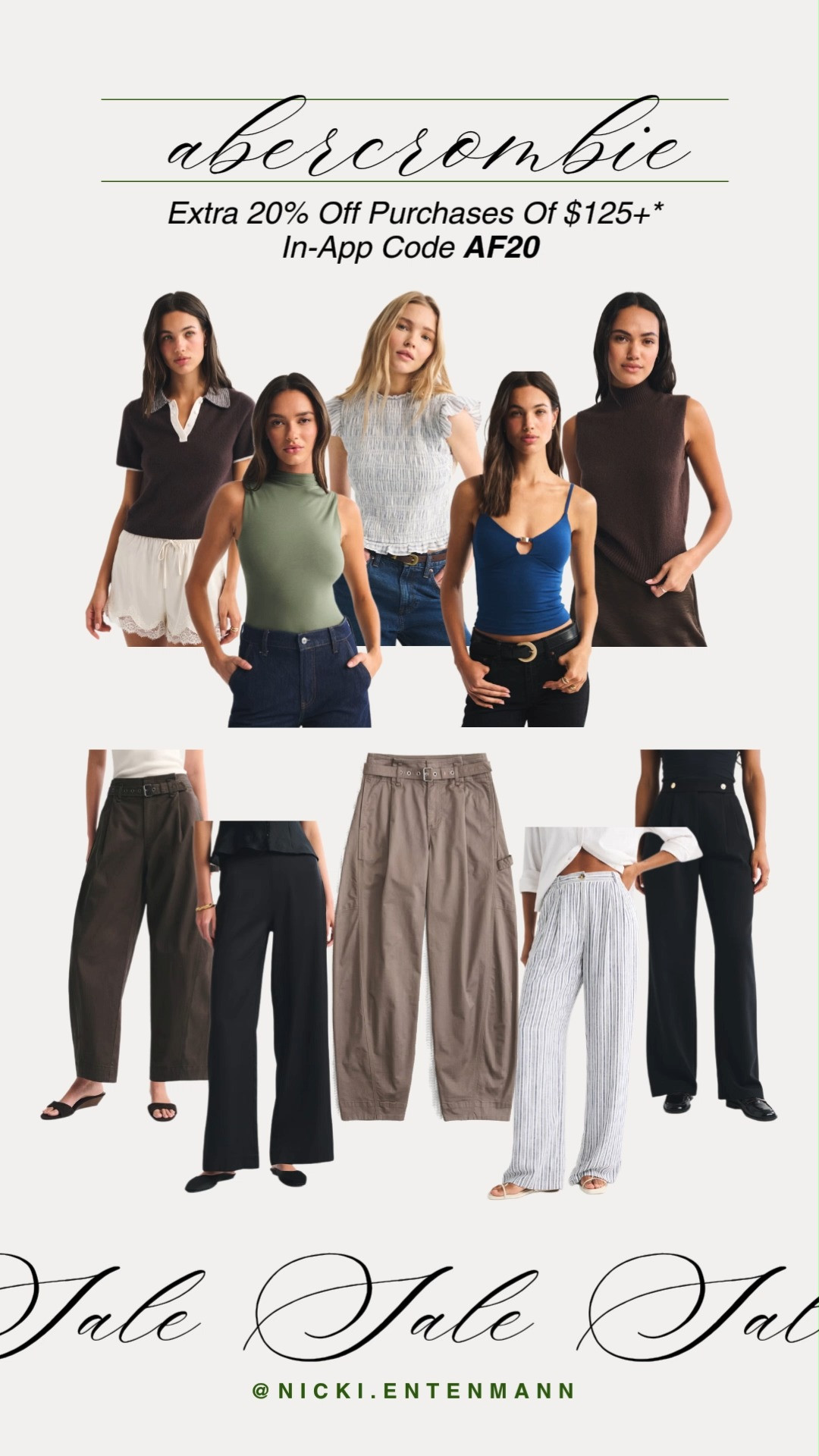 Time to restock the essentials. Use code AF20 for an extra 20% off your Abercrombie haul of $125 or more. These chic trousers and elevated basics are calling your name.

#abercrombie #abercrombiestyle #salealert #capsulewardrobe #neutralstyle #everydaychic #fashionfinds #springstyle #ootdinspo #wardrobeessentials 

 #LTKootd #LTKSaleAlert #LTKTravel