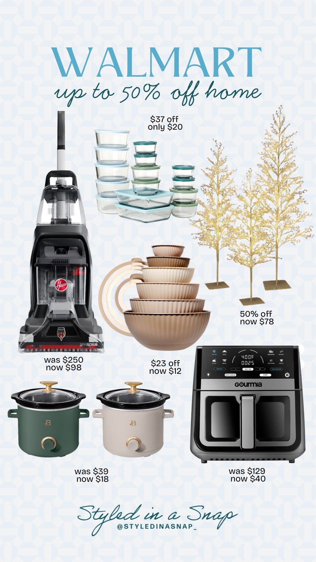 Walmart’s early Black Friday deals are live right now and there are some amazing home finds. These silicone mixing bowls are beautiful and I love the matching lids for easy storage. This set of 2 crockpots is the perfect size for dips for a holiday party and these trees are so pretty. 
Christmas decor, mixing bowls 

#LTKSaleAlert #LTKOver40 #LTKFindsUnder100