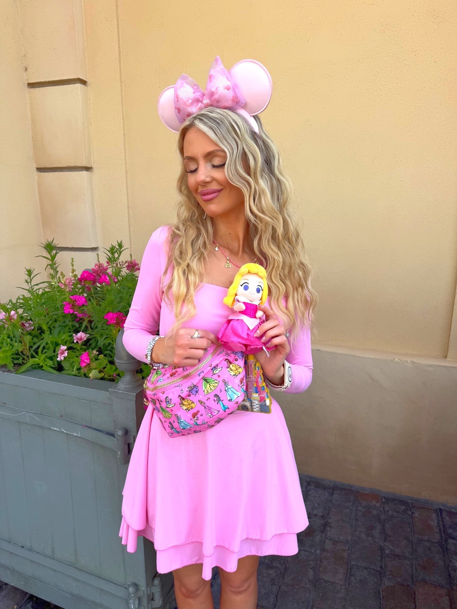 Pink Princess Disney outfit🌸👑💕🎀