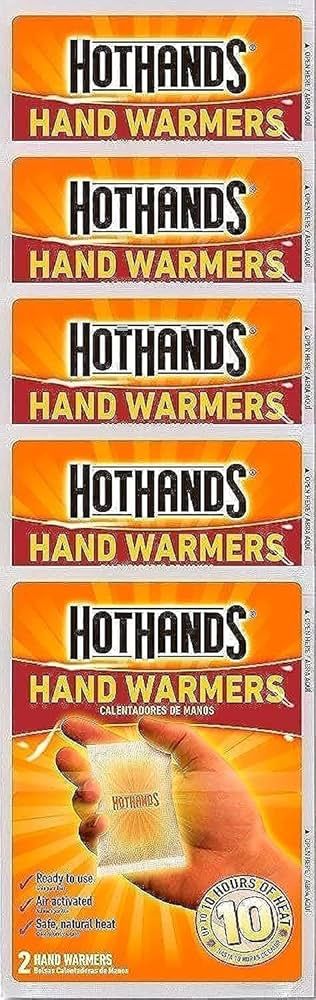 HotHands Hand Warmers, 10 count (5 pack with 2 warmers per pack) | Amazon (US)