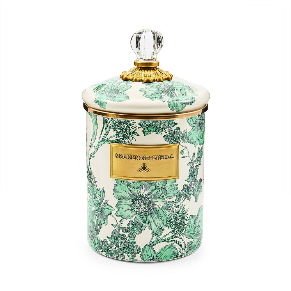 Emerald English Garden Medium Canister | MacKenzie-Childs