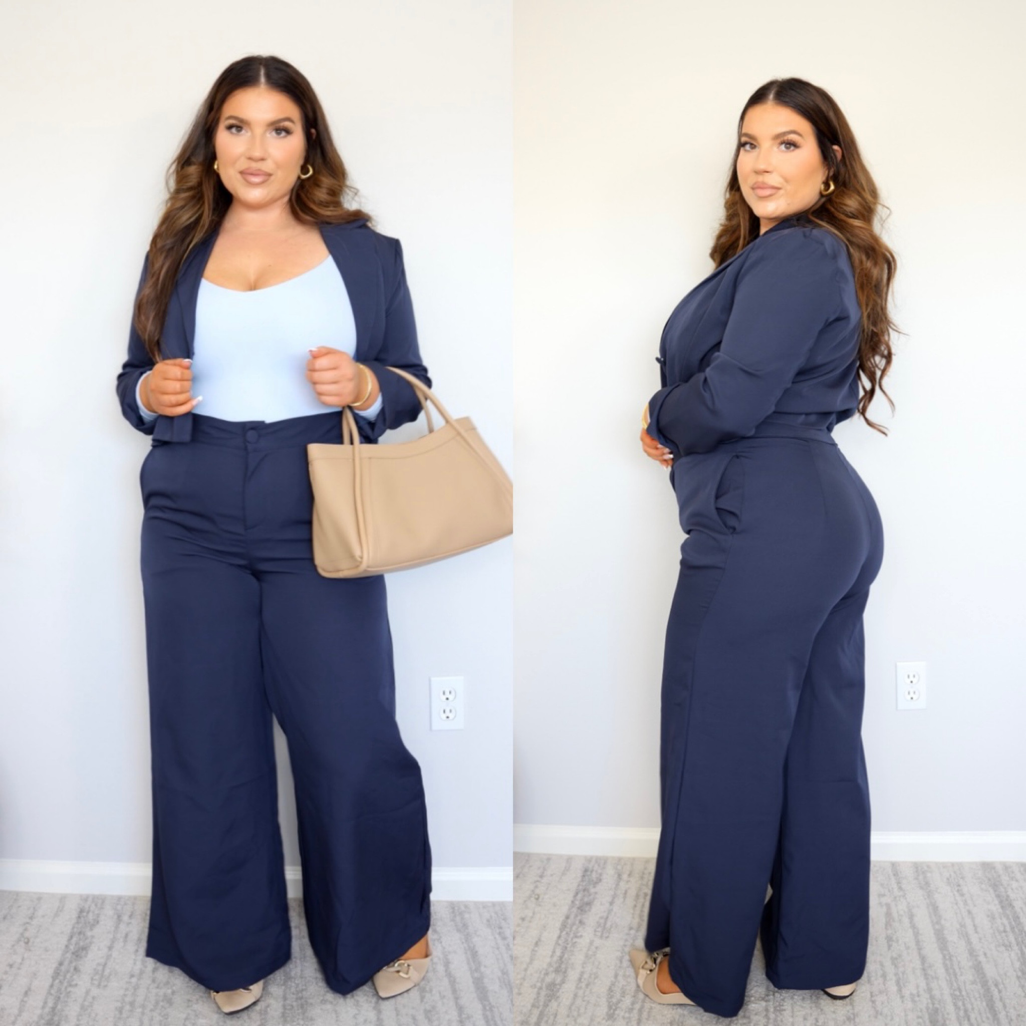 Curve-Friendly Cropped Pant Suit! This fits my 5’5” frame perfectly! Finally some pants that are wide leg while still being curve-friendly! Wearing a XL in the set and L bodysuit! Also linked all of my accessories!

If you want more cute workwear inspo make sure to follow for more! ✨

#LTKworkwear #LTKfindsunder100 #LTKmidsize