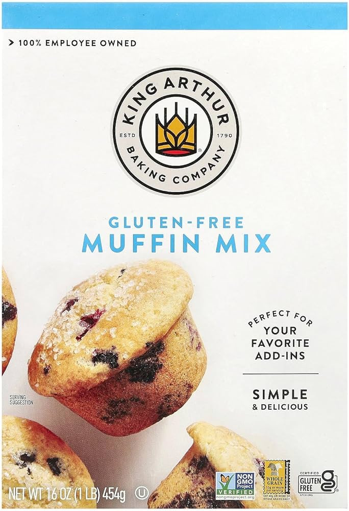 King Arthur Gluten Free Muffin Mix, 16 oz | Amazon (US)