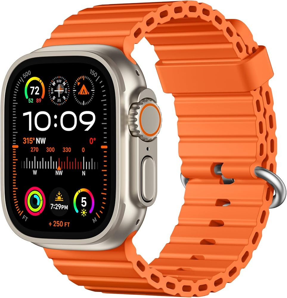 DaQin Ocean Sport Band - Compatible With Apple Watch Ultra 2/Ultra Band 49mm 45mm 46mm 44mm 42mm ... | Amazon (US)