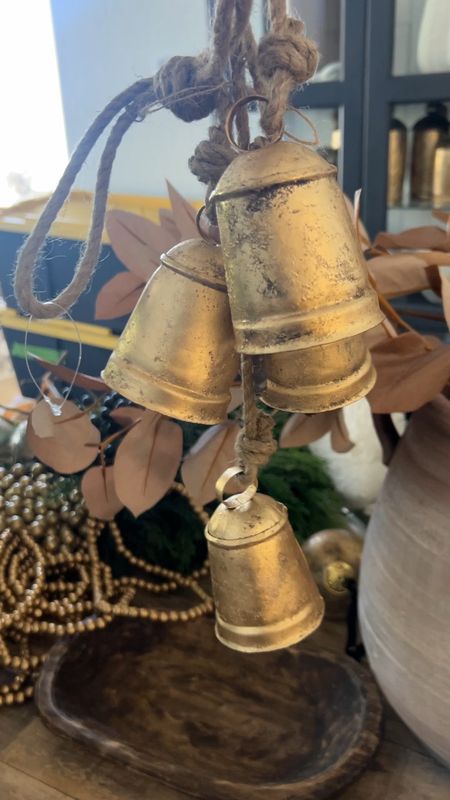 Small gold bells
Christmas decorations 
Christmas decor 

#LTKunder50 #LTKhome #LTKSeasonal