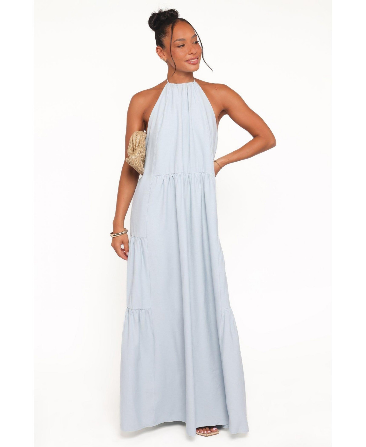 Petal and Pup Women's Eimear Halterneck Maxi Dress - Blue | Macy's