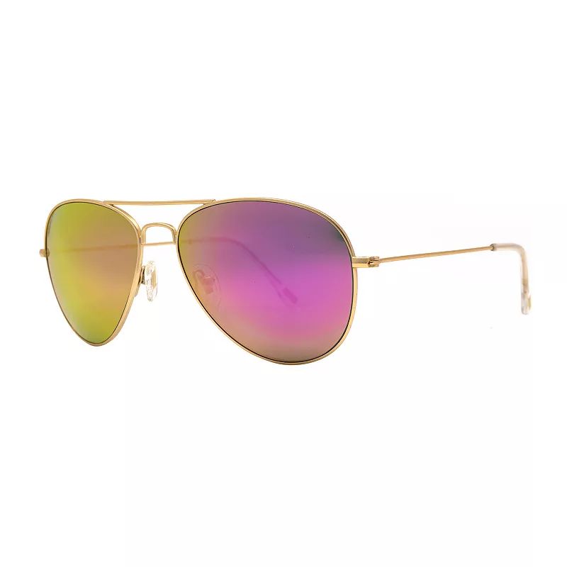 Women's DIFF Eyewear Cruz Aviator Sunglasses, Gold | Kohl's