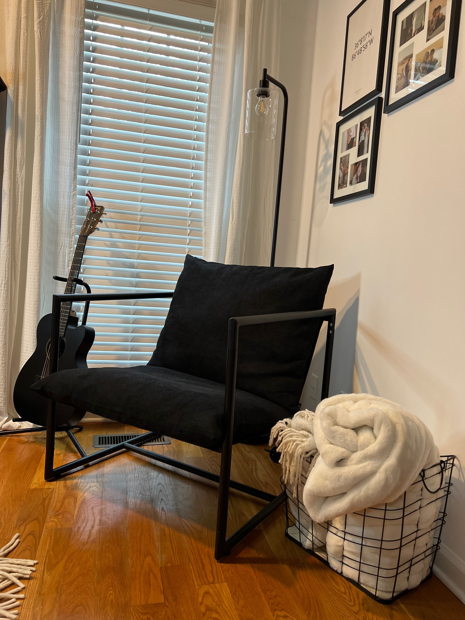 Modern black sling accent chair

#LTKhome