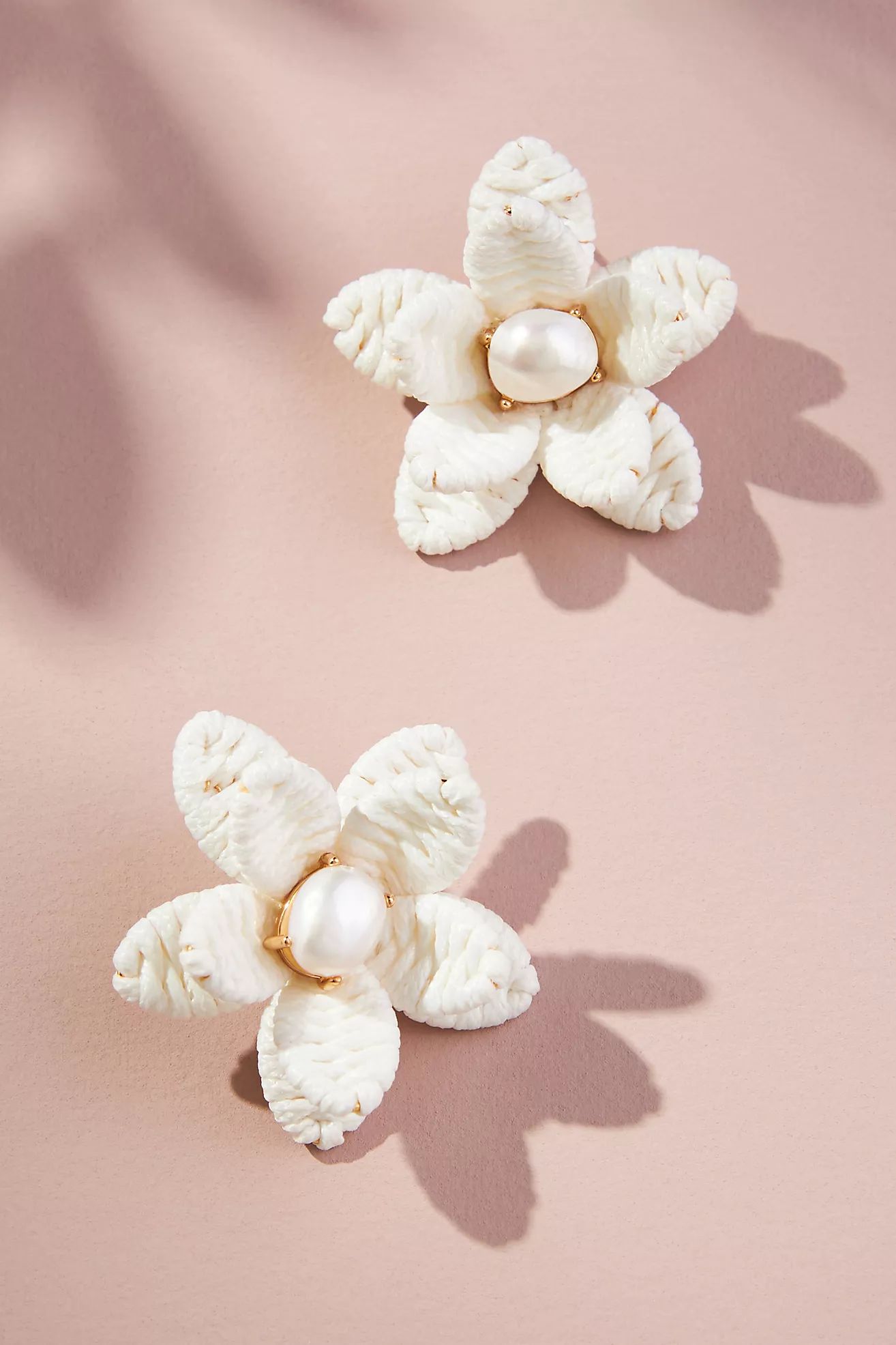 Raffia Flower Earrings | Anthropologie (US)