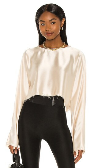 Emilia Blouse in Sand | Revolve Clothing (Global)