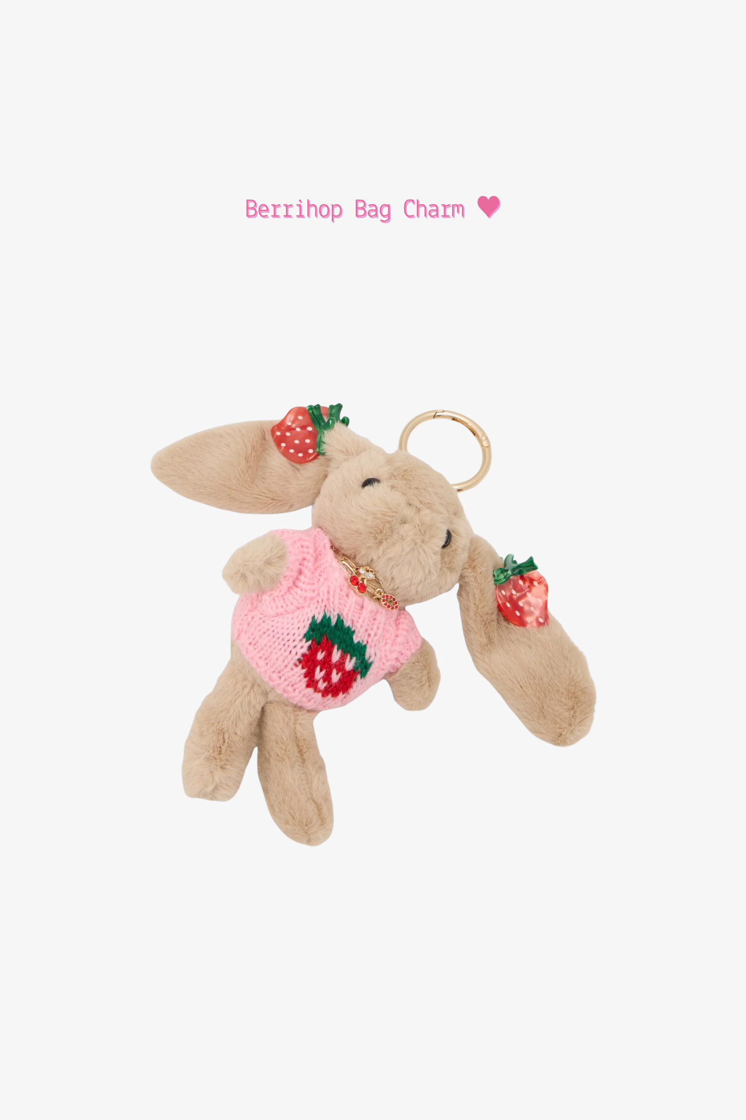 Strawberry Bunny Bag Charm 🍓🐰
A beige bunny charm in a tiny strawberry sweater with matching clips — playful but still easy to pair with everyday bags. A sweet little detail if you like soft, youthful touches without going over the top.
#Berrihop #BunnyBagCharm #BunnyKeyring #PlushKeychain #BunnyAccessory #StrawberryCharm #BeigeAccessories #BagCharmEdit #CuteDetails #EverydayBag #PlayfulStyle #SoftCute #AccessoryInspo #KeyringStyle #GiftIdea #LTKFinds #LTKspring #LTKsummer 

 #LTKbag #LTKkids #LTKgiftguide