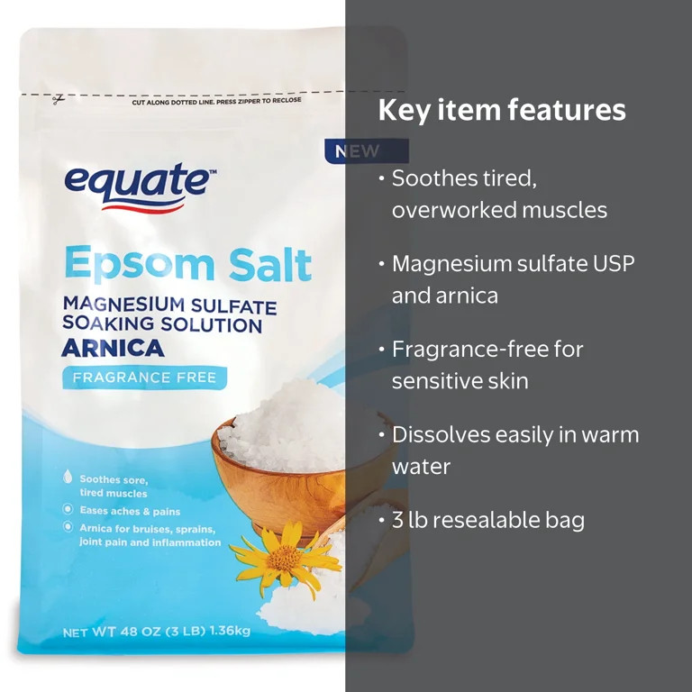 Equate Epsom Salt Soaking Solution with Arnica, 3 lb | Walmart (US)