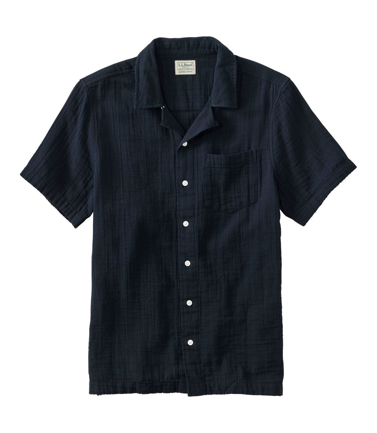 Men's Cloud Gauze Shirt, Short-Sleeve, Slightly Fitted Untucked Fit | L.L. Bean