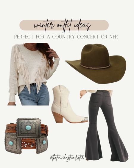 Western outfit, idea, and FR fashion, Amazon, fashion, rodeo fashion, music festival, Nashville, fall, outfit, idea, sweater, teacher, outfit, business, casual outfit belt, cowgirl hat, cowgirl, boots, flare, denim, jeans

#LTKfindsunder50 #LTKstyletip #LTKsalealert