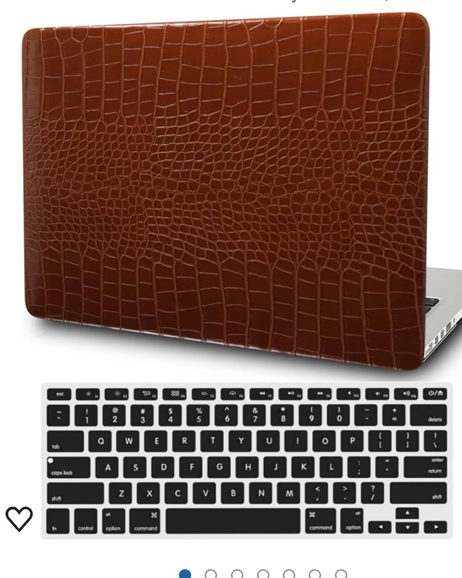 Laptop Hard Cover Compatible with MacBook Air 13.6 inch Case 2024 2022 with Liquid Retina Display Model A2681 A3113, Leather
Crocodile Print Shell Case Cover & Keyboard Skin, Brown

#LTKGiftGuide #LTKTravel #LTKOver40