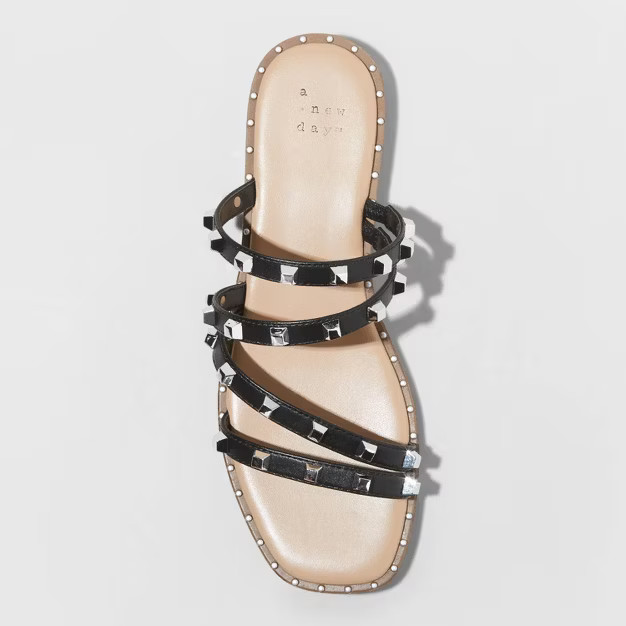 Women's Hollis Embellished Slide Sandals - A New Day™ | Target
