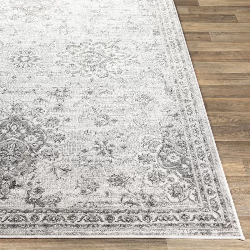 Ingrid Power Loom Light Gray/White Area Rug | Wayfair Professional