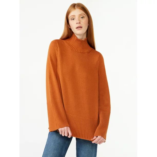 Free Assembly Women's Rib Turtleneck Sweater - Walmart.com | Walmart (US)