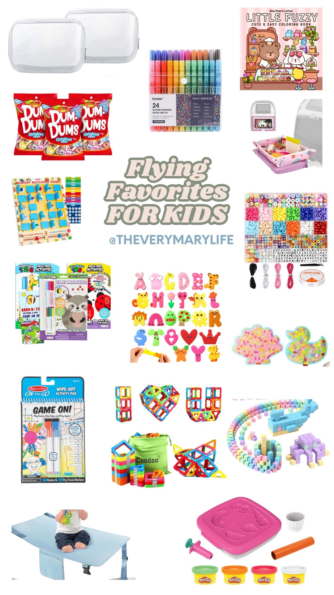 Last week we flew cross country with all three kids and it went better then I imagined. We packed lots to keep them entertained but these right here were the things that truly grabbed their attention the longest or helped us the most in having the smoothest flight possible 

#LTKTravel #LTKFamily #LTKFindsUnder50