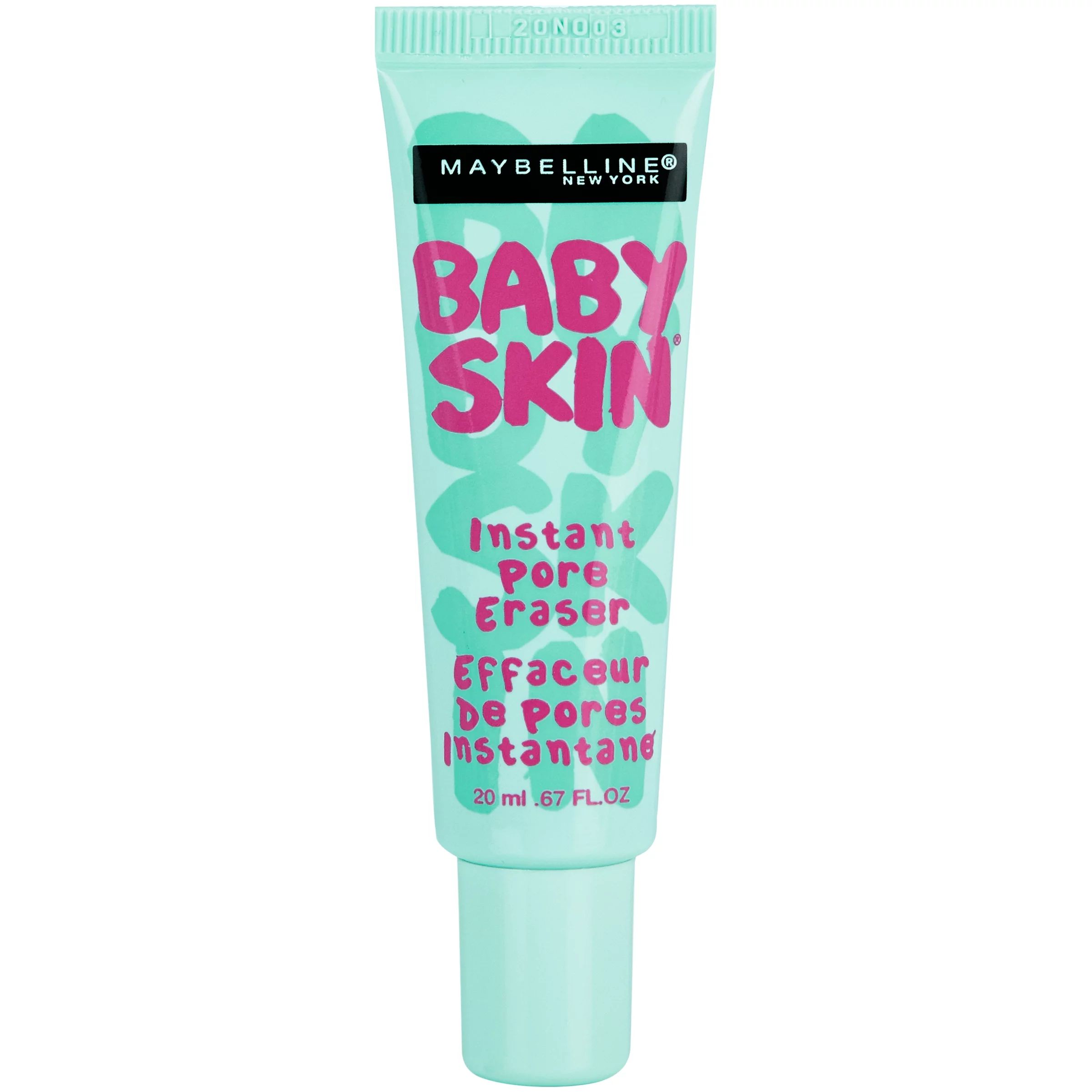 Maybelline Baby Skin Instant Pore Eraser Primer, Clear, 0.67 fl oz | Walmart (US)