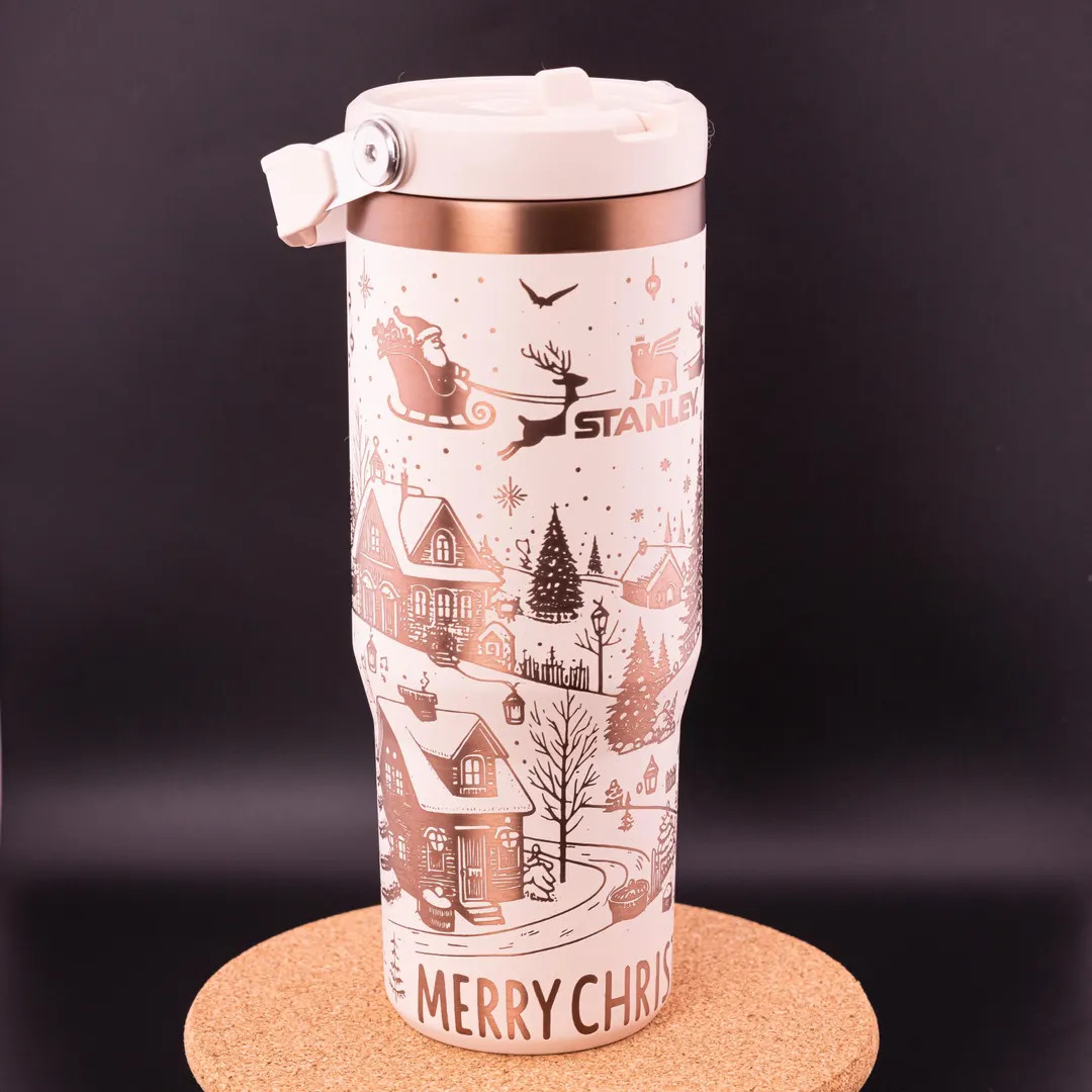 Stanley Engraved | Engraved 30oz Tumbler | Stanley Iceflow Flip Straw Tumbler | Winter, Holidays,... | Etsy (US)