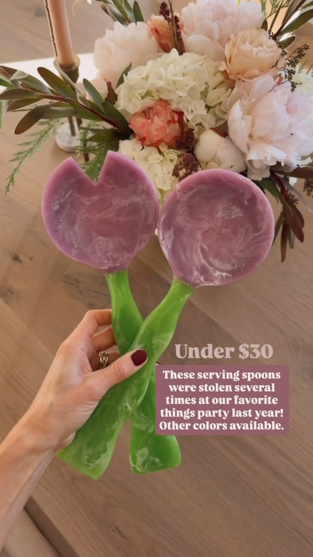 These serving spoons are so cute and fun for hosting! Can’t believe they are an Amazon find - under $30!

Loverly Grey, serving spoons, salad spoons, favorite things party 

#LTKFindsUnder50