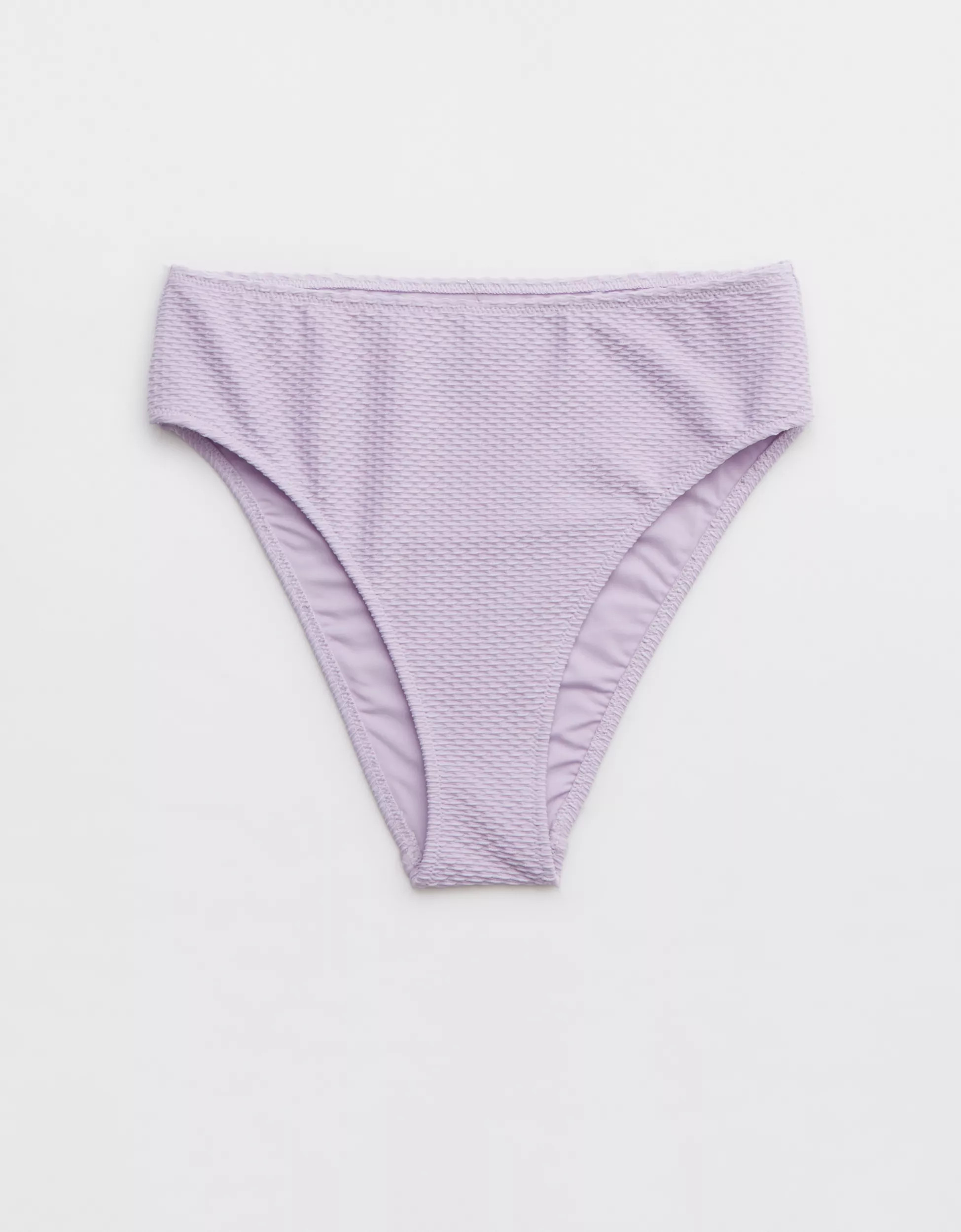 Aerie Jacquard High Cut Cheeky Bikini Bottom | Aerie