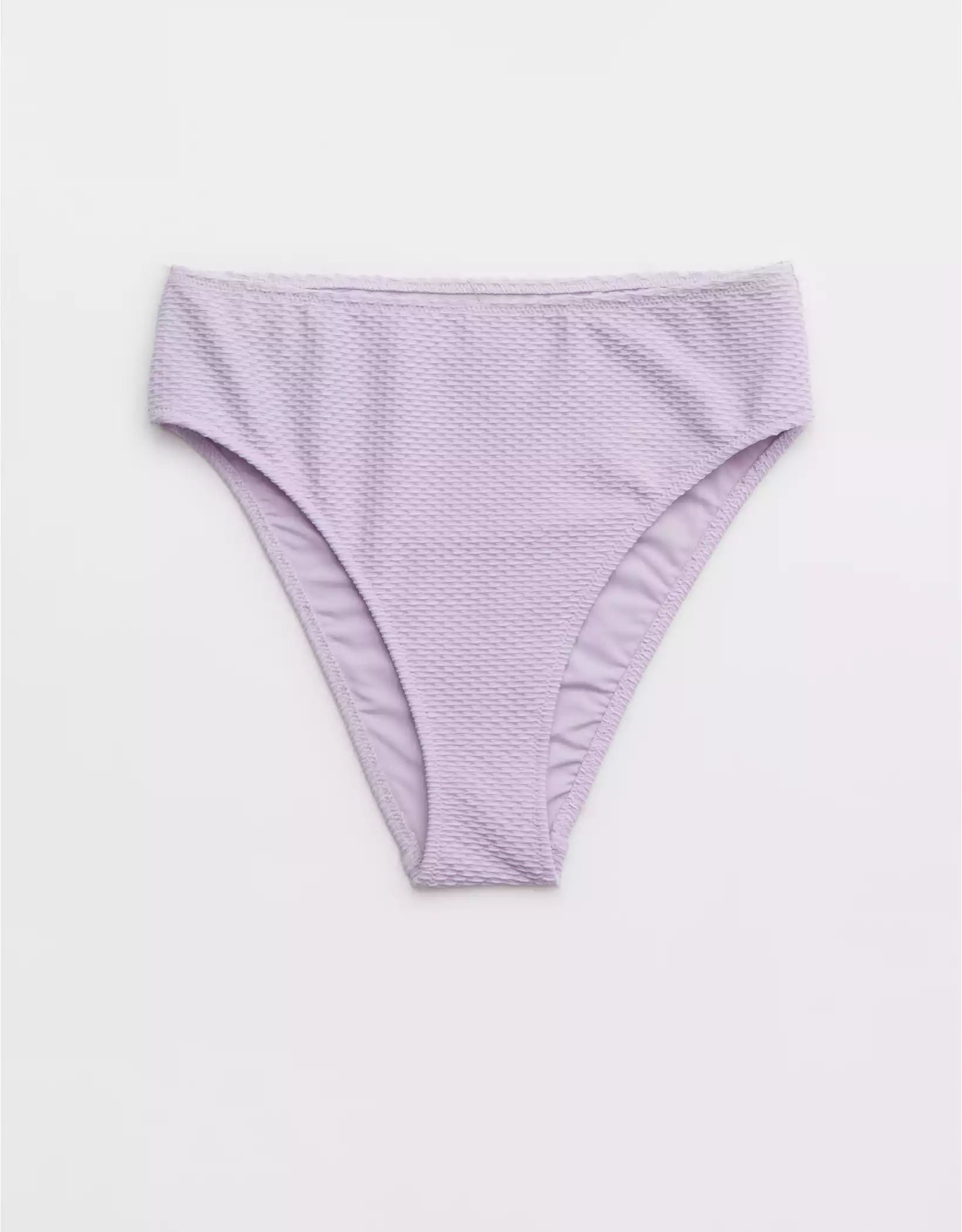 Aerie Jacquard High Cut Cheeky Bikini Bottom | Aerie