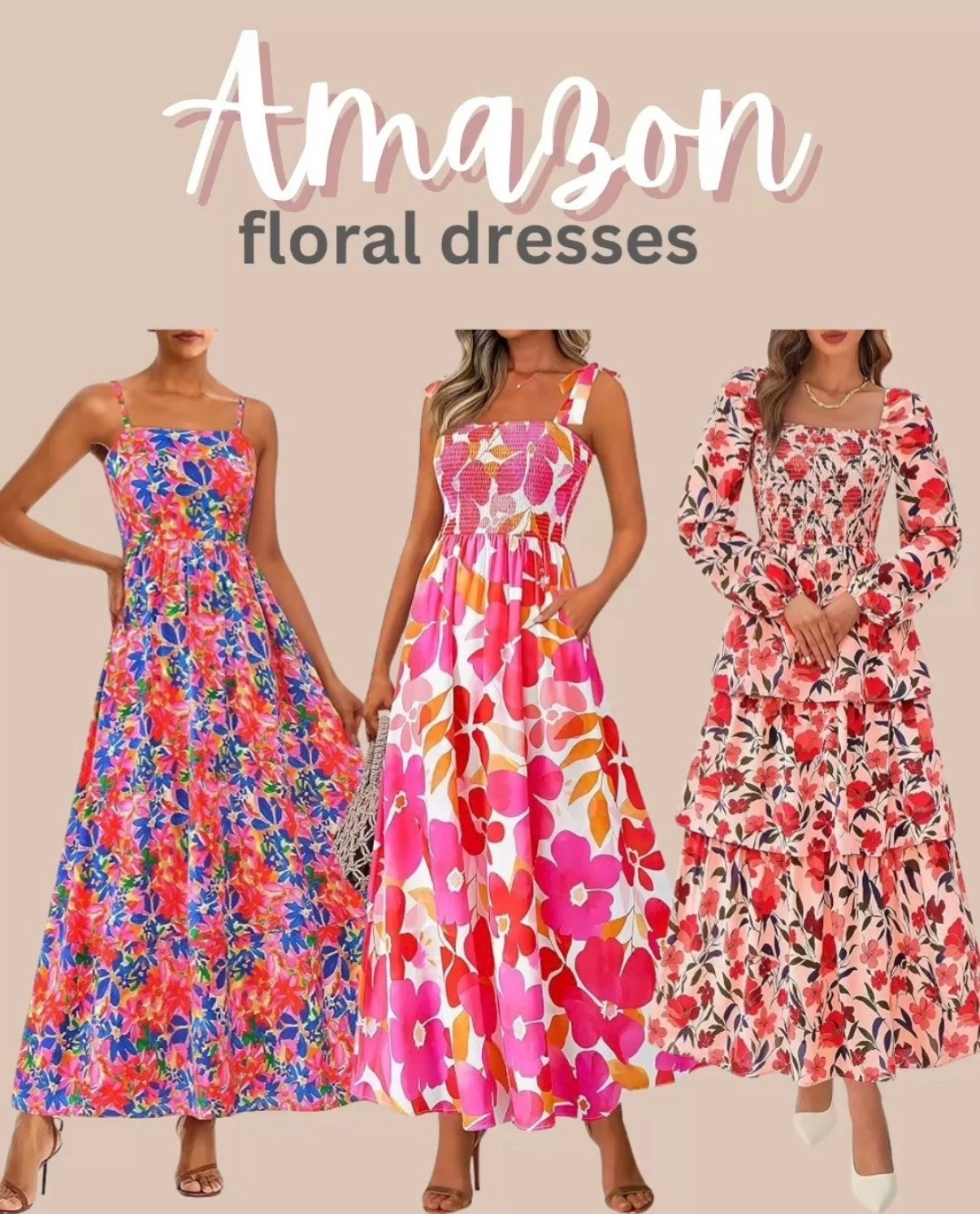 Floral dresses from Amazon for the spring! 
Beach vacation outfit, resort beach outfit, floral dress from Amazon

| amazon | spring dress | floral dresses | sundress | spring wedding guest | lsummer outfit | boho dress | boho style | summer outfit Inspo | spring dress | summer dresses | beach dress | travel dress | resort wear | resort dress | casual dresses | amazon dresses | amazon summer | amazon fashion | girly | cottage core | boho | amazon style | one shoulder | vacation  | summer | cruise | beach outfit | beach fashion | mini dress | wedding guest | wedding guest dresses | boho | date night | 
#amazon #weddingguest #dress #dresses 

#LTKspring #LTKWedding #LTKspringtrends