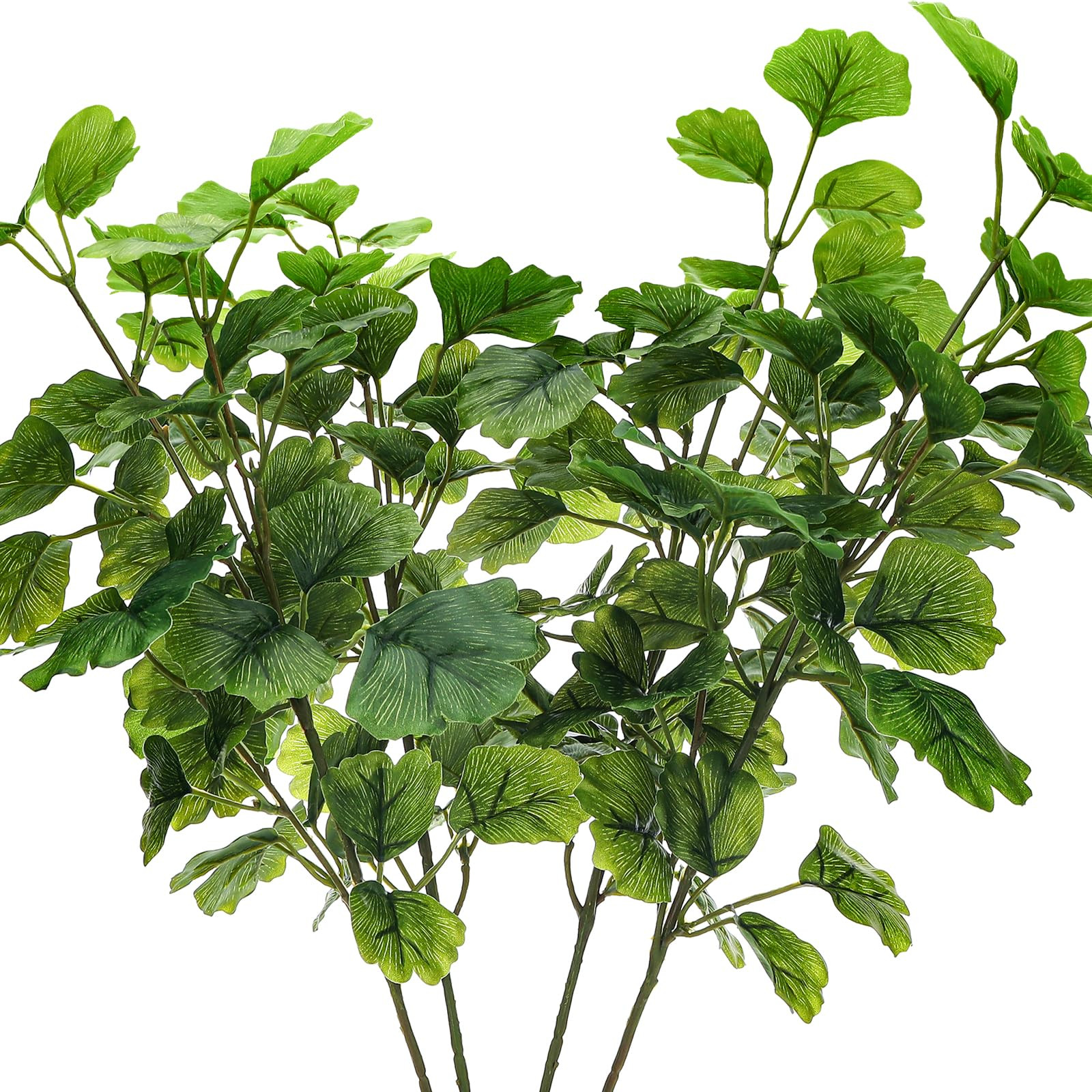 Gresorth 29" Artificial Ginkgo Leaves Ornament Fake Green Branch Display Realistic Faux Biloba Pl... | Amazon (US)
