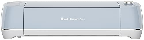 Cricut Explore Air 2 - A DIY Cutting Machine for all Crafts, Create Customized Cards, Home Decor & More, Bluetooth Connectivity, Compatible with iOS, Android, Windows & Mac, Blue, 2006519 | Amazon (US)
