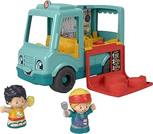 Fisher-Price Little People Toddler Toy Food Truck with Music Sounds and 2 Figures for Preschool P... | Amazon (US)