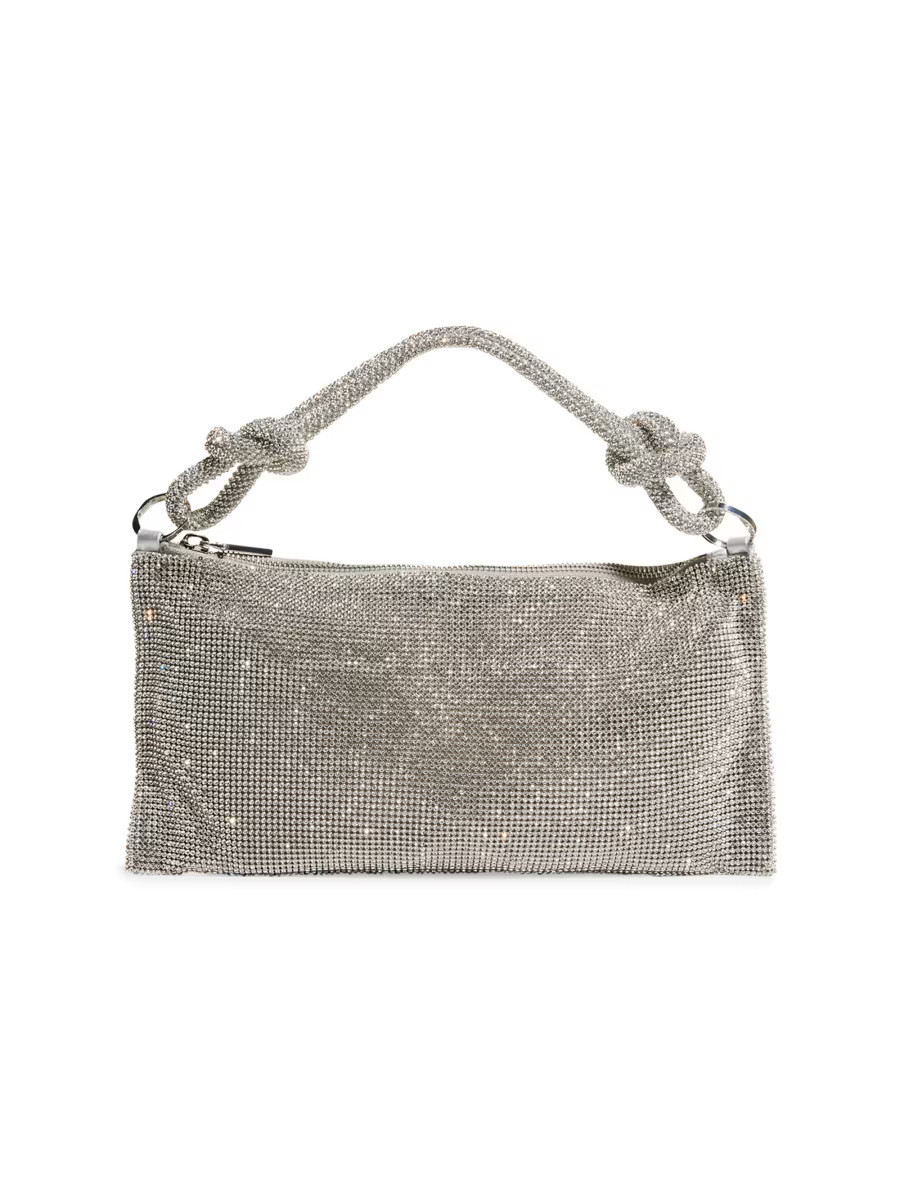 Nano Hera Rhinestone Mesh Shoulder Bag | Saks Fifth Avenue
