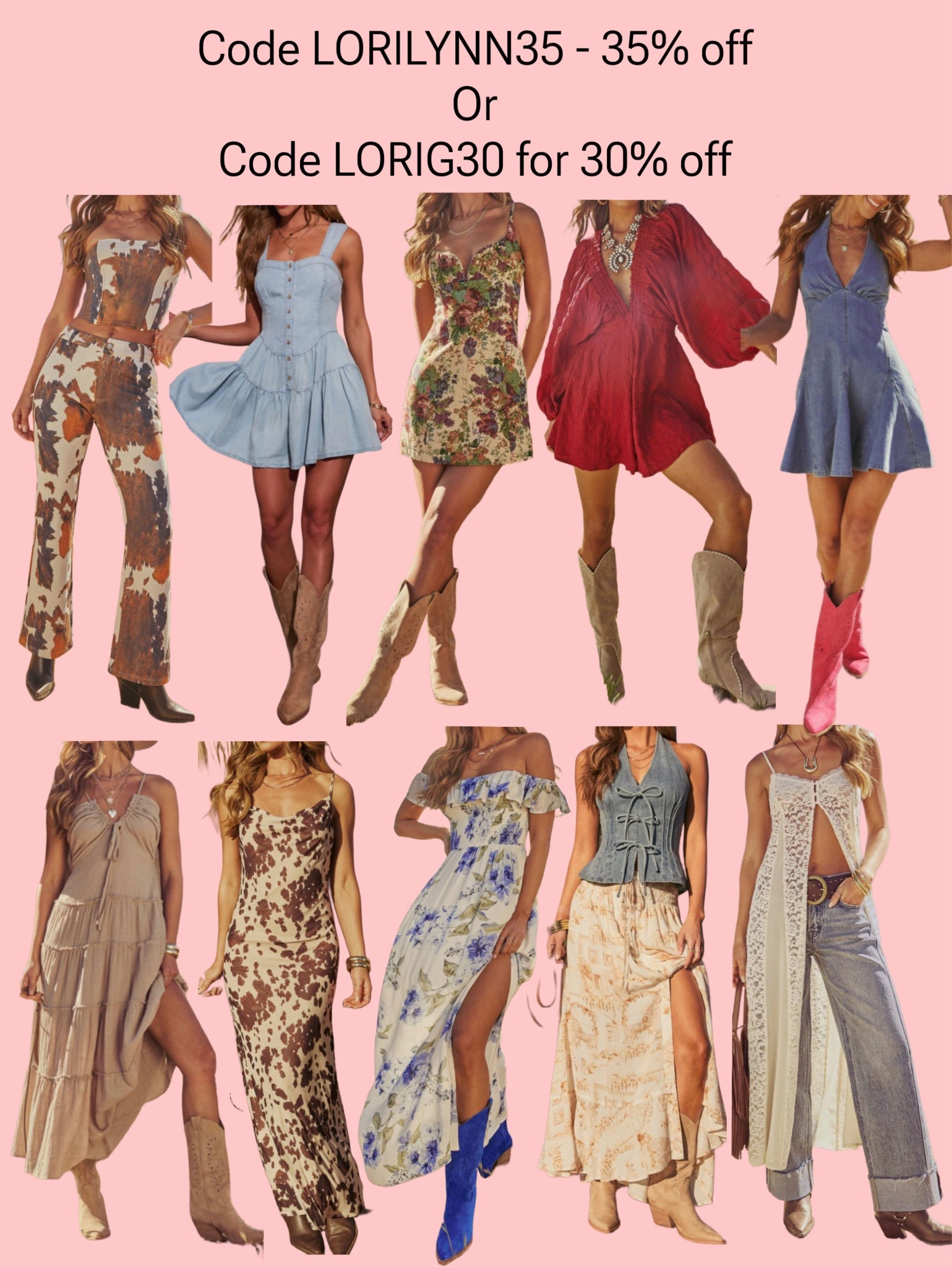 Wild & western styles! So many cute pieces to wear for festivals or concerts for summer! Code LORIG30 or LORILYNN35 to save 

#LTKootd #LTKSeasonal #LTKFestival