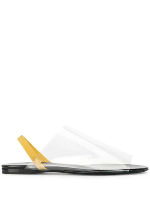clear vamp slingback sandals | Farfetch (US)