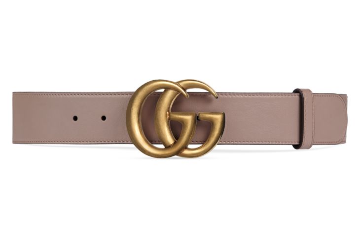 Leather belt with Double G buckle | Gucci (US)