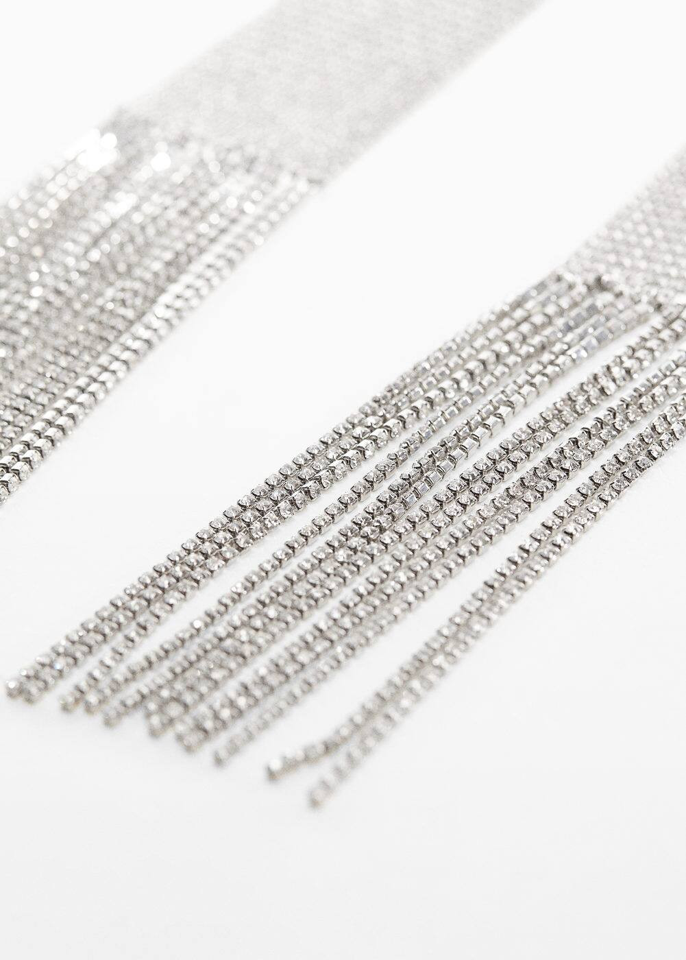 Fine metal mesh scarf -  Women | Mango United Kingdom | MANGO (UK)