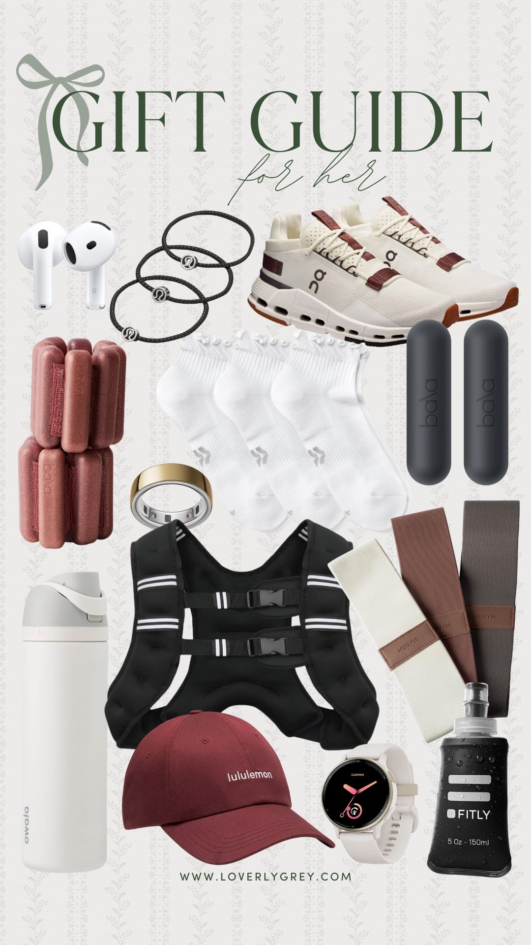 Gift ideas for her if she loves to workout or run! So many great fitness gifts!

Loverly Grey, activewear, athleisure, gift ideas for her, wellness gifts, health gifts, weighted vest, ruffle socks, bala weights 

#LTKGiftGuide #LTKHoliday