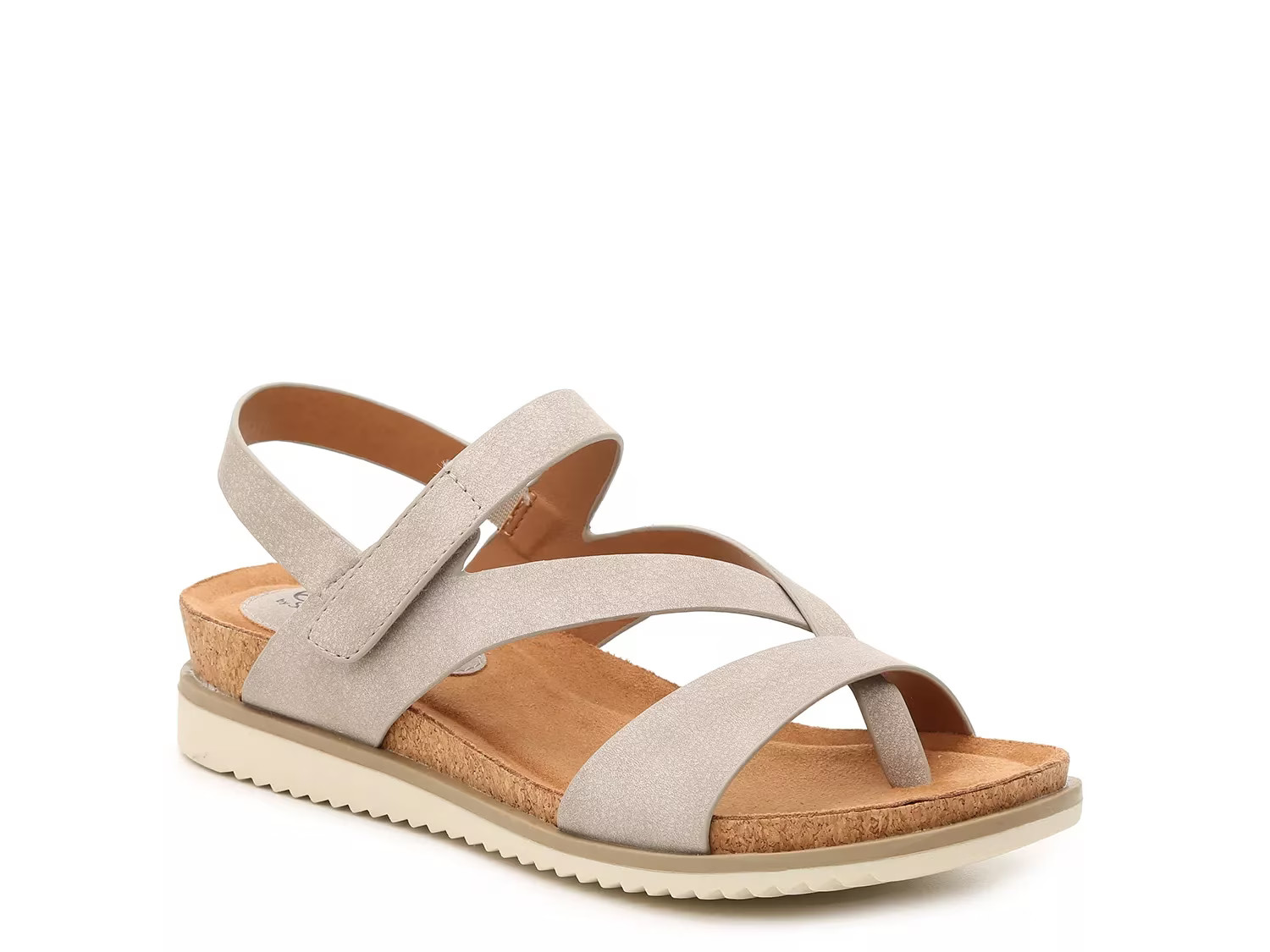 Eurosoft Lexie Wedge Sandal - Women's - Grey - Slingback Wedge | DSW