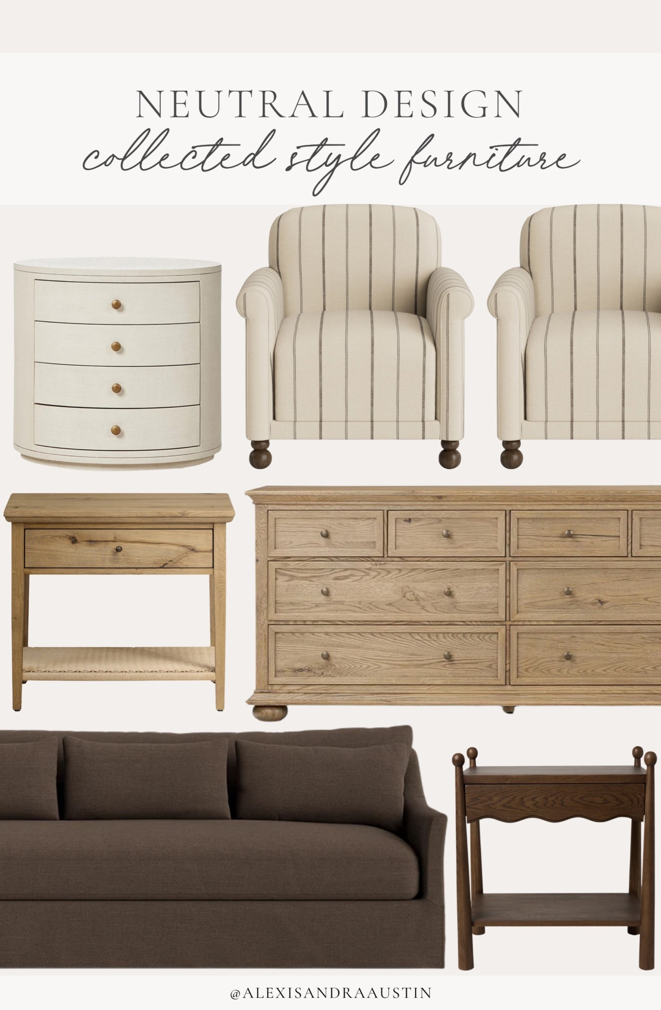 Neutral furniture favorites round up! Sourcing all of my inspired looks for a neutral spring refresh.

Home finds, neutral home inspo, furniture favorites, living room refresh, spring refresh, bedroom refresh, nightstand details, accent chair, dresser favorites, sofa details, accent table, McGee and Co, Lulu and Georgia, Birch Lane, shop the look!

#LTKSeasonal #LTKHome