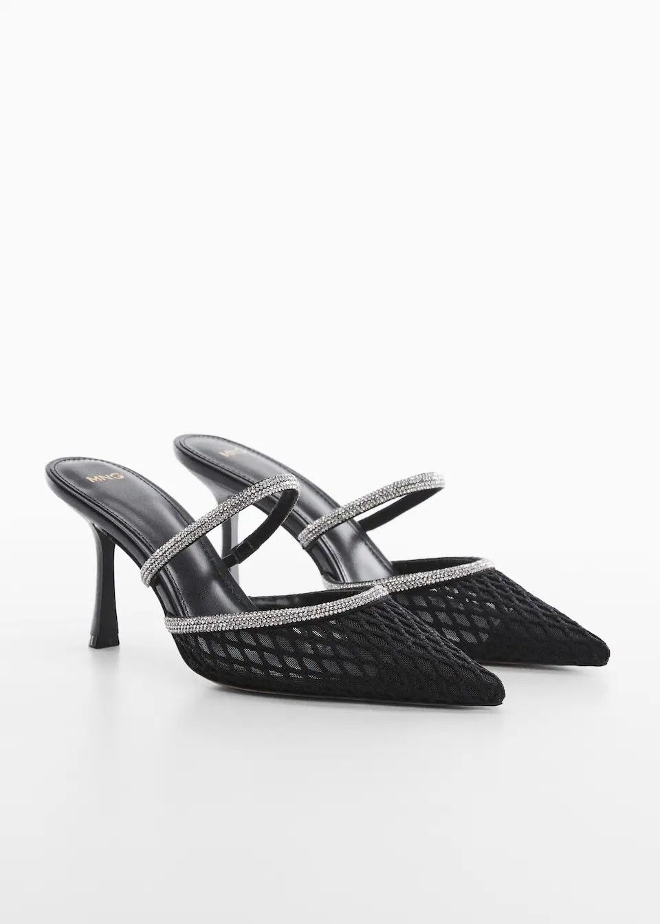 Rhinestone heeled shoes | MANGO (US)